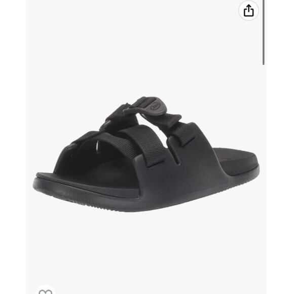 NEW Chacos Chillos Big Kids Black Slide Sandals, Sz 1, Unisex (C103) - Picture 1 of 7
